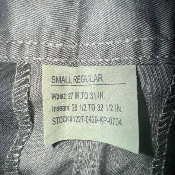 NWT Rothco Military Tactical Charcoal‎ Grey BDU Fatigue Cargo Pants Men's Size S - Picture 5 of 9